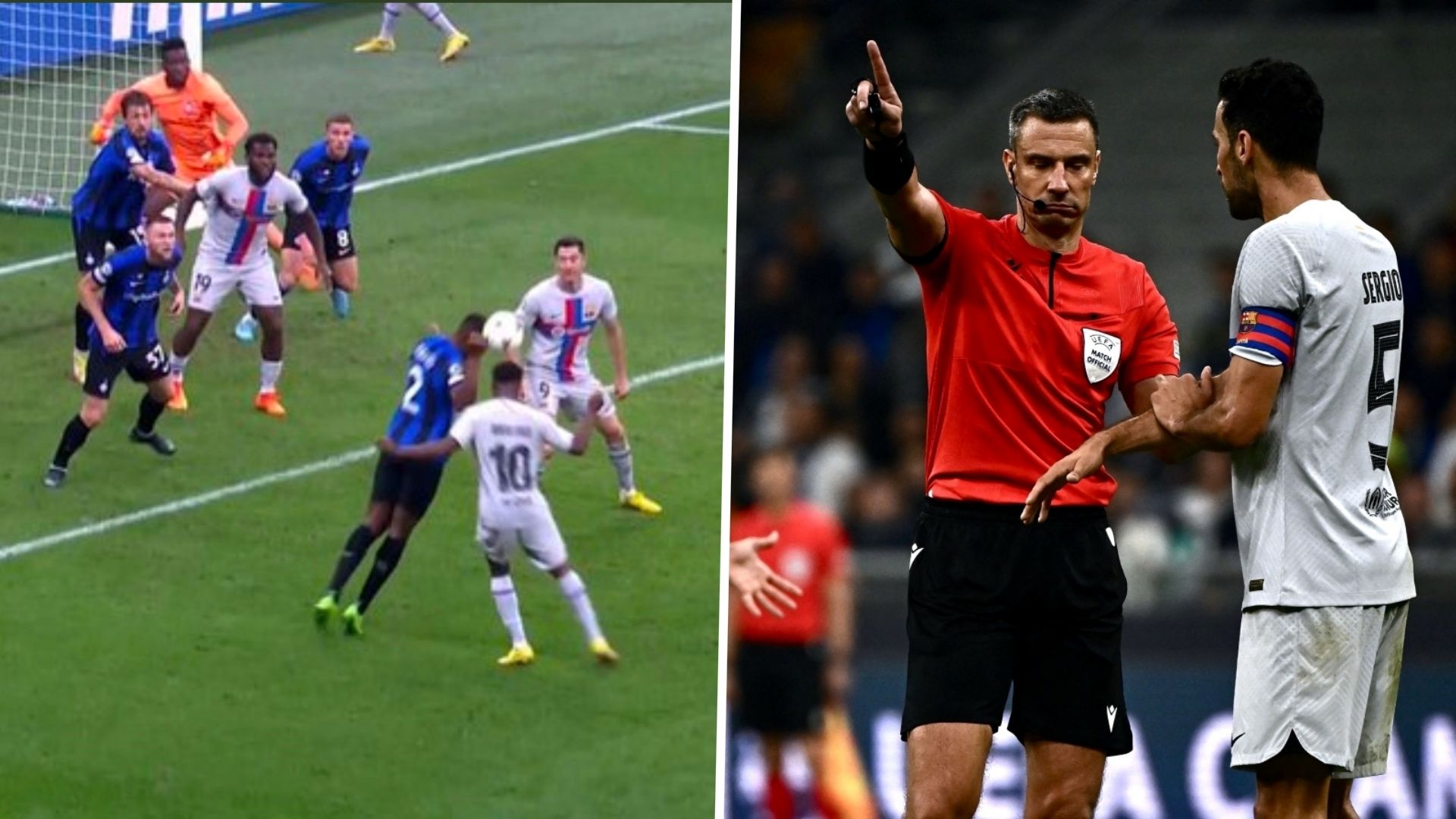 Dumfries inter barcellona vincic referee