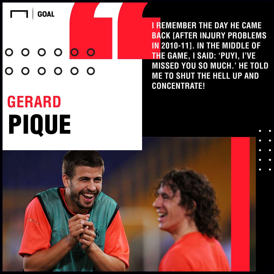 Gerard Pique Carles Puyol Barcelona PS