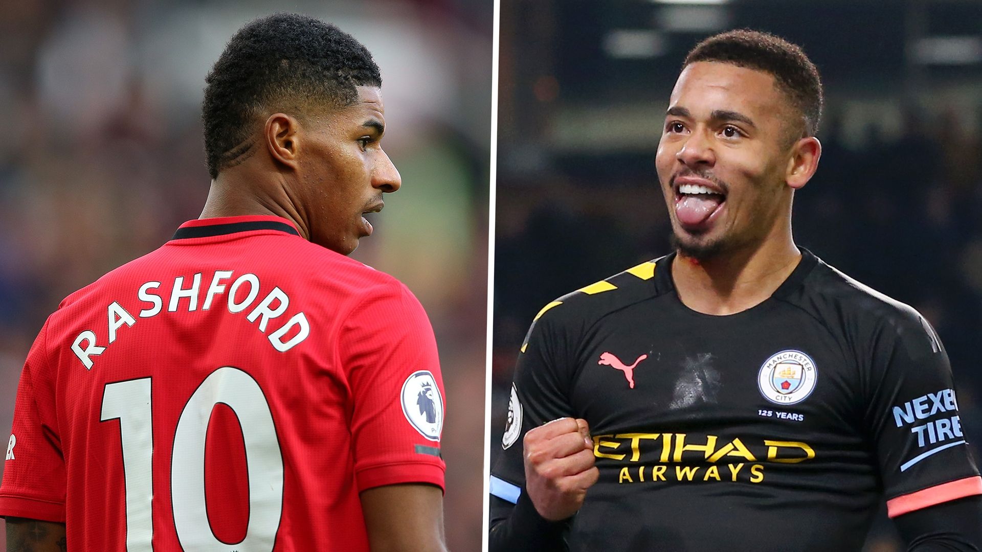 Marcus Rashford Gabriel Jesus Manchester United City