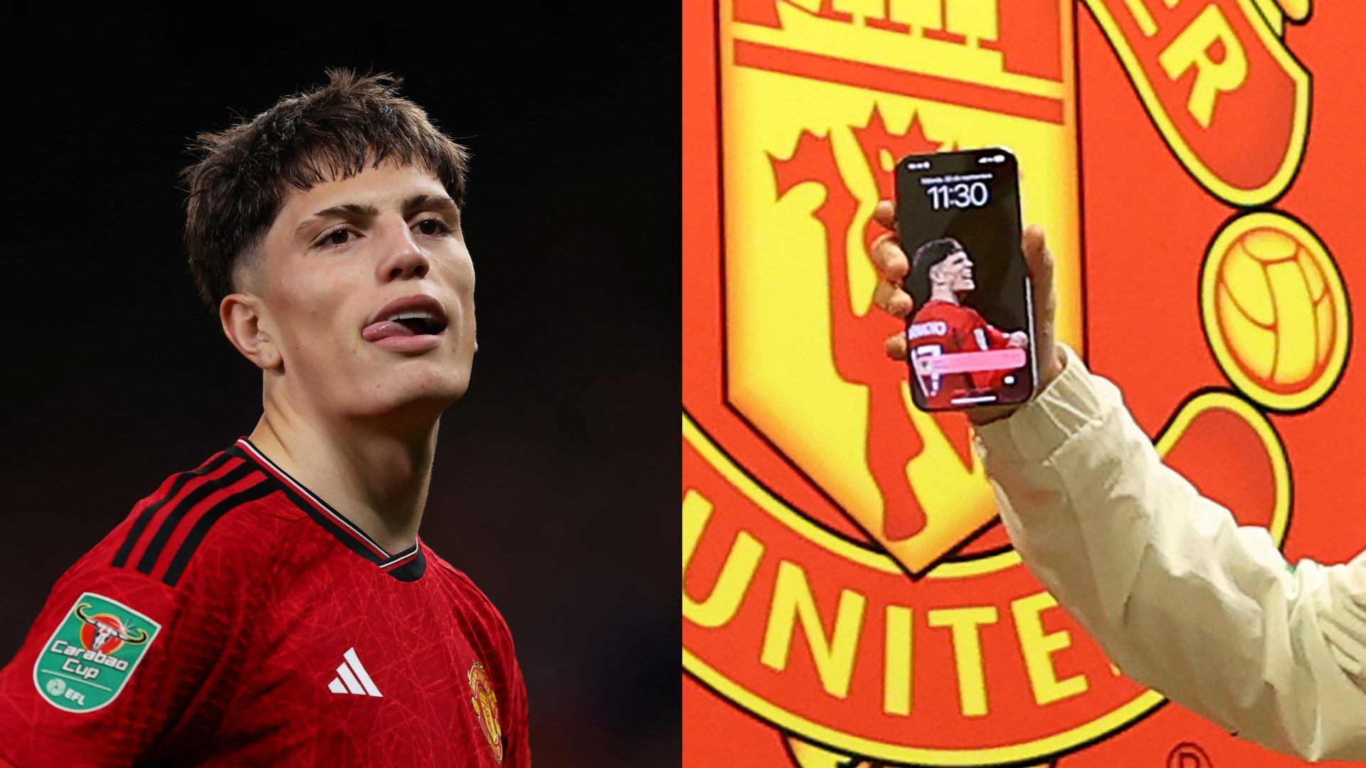 Manchester United winger Alejandro Garnacho.