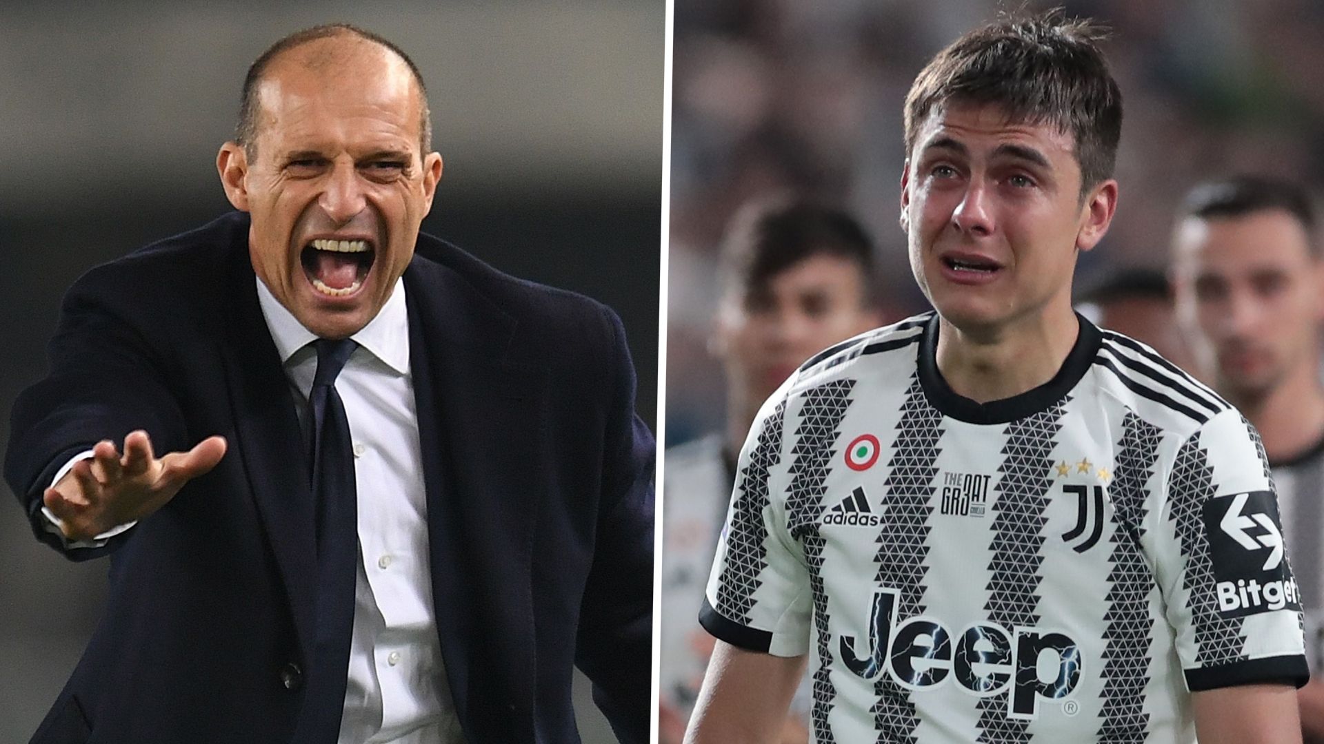 Massimiliano Allegri Paulo Dybala Juventus 2021-22 GFX