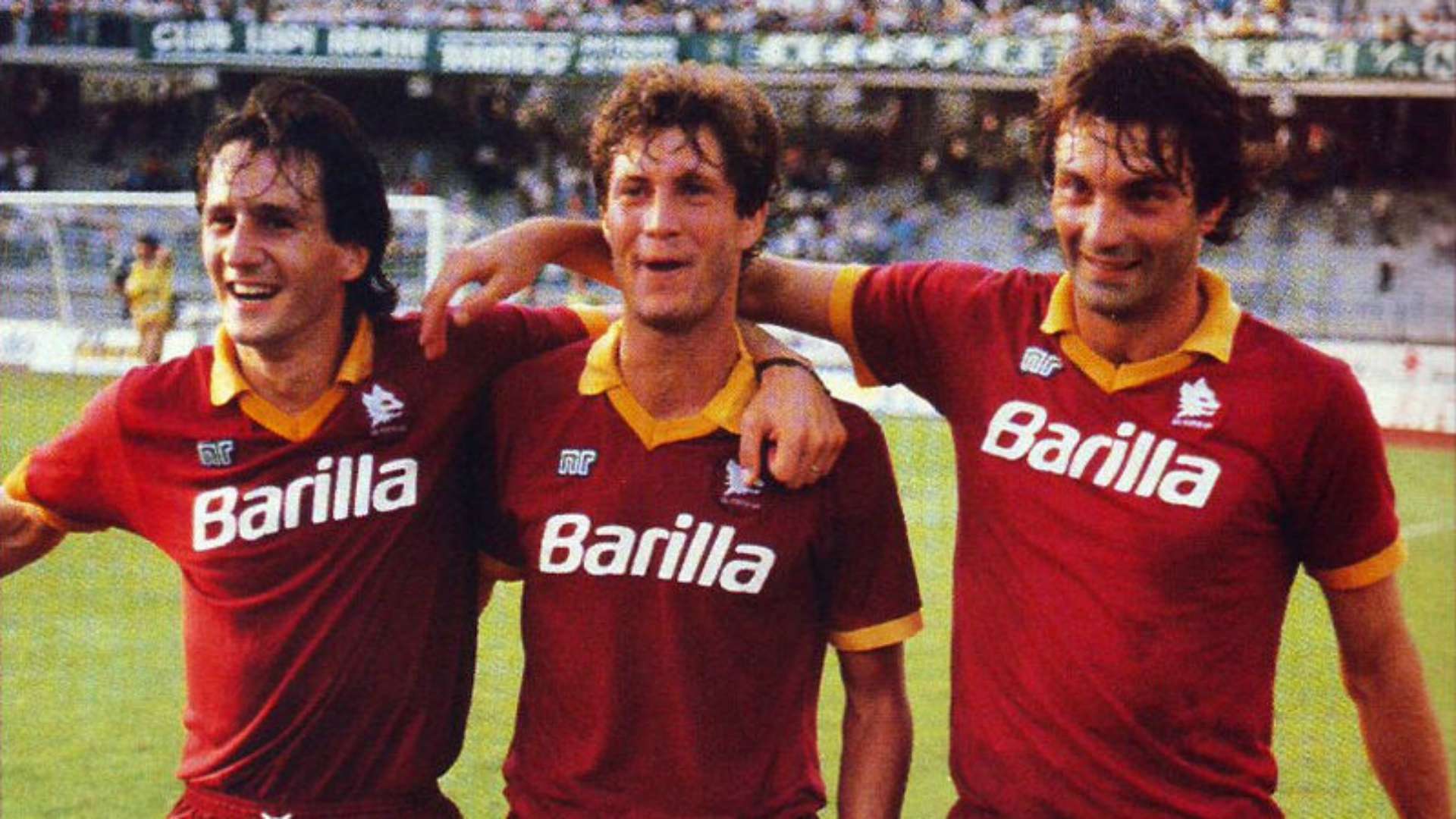 Antonio Tempestilli Fulvio Collovati Gianluca Signorini Roma Serie A 1987/88