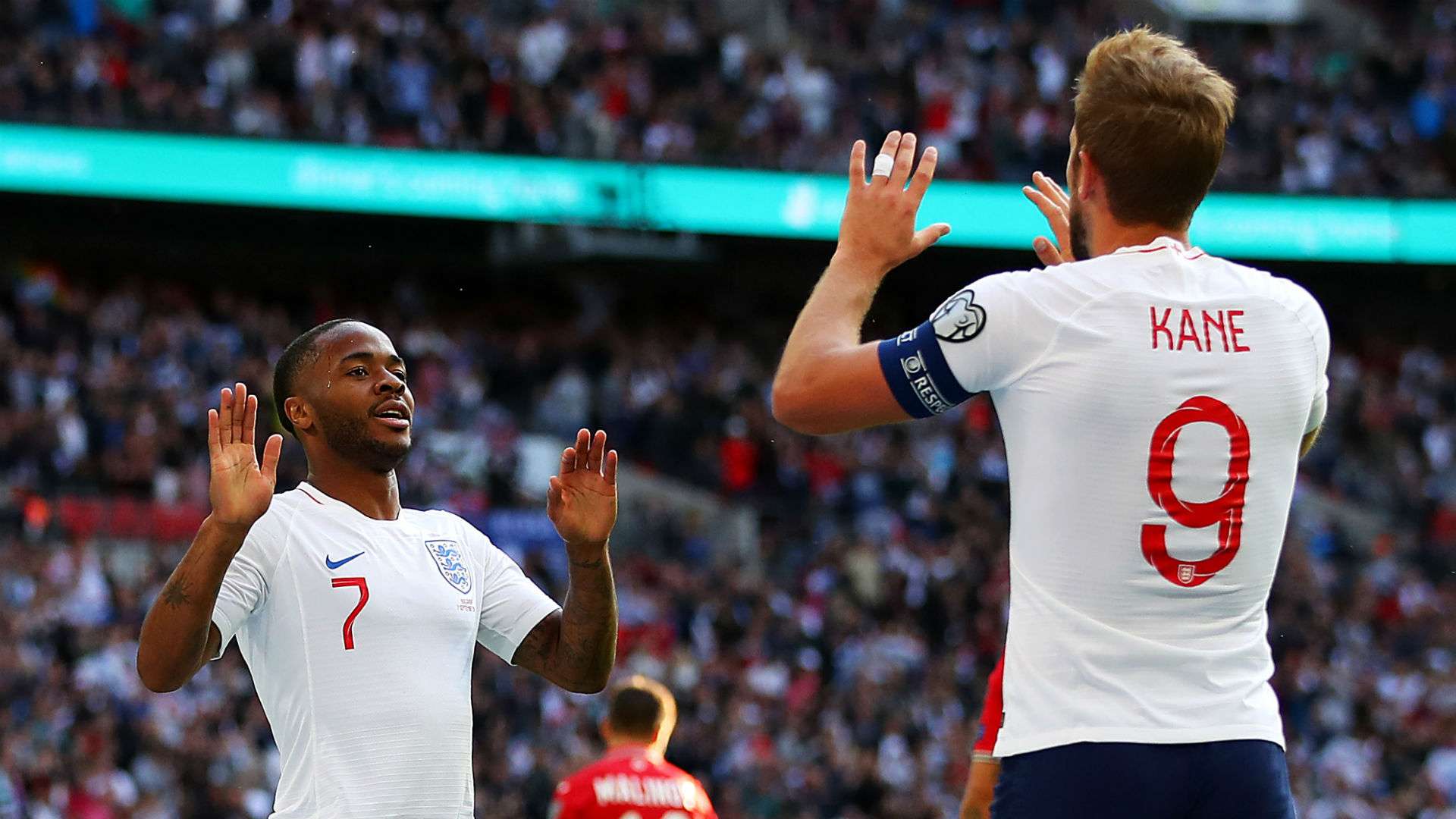 Raheem Sterling Harry Kane England Bulgaria