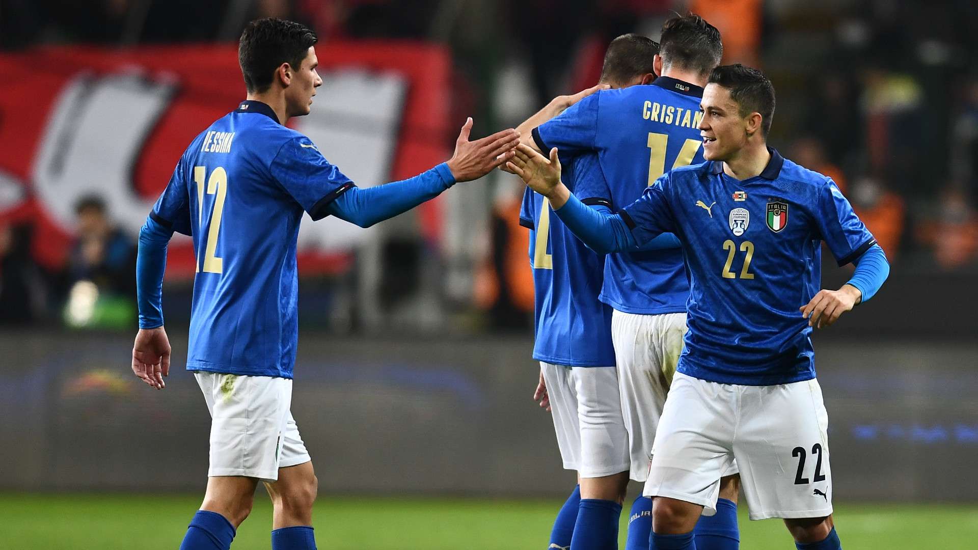 Raspadori celebrate Turkey Italy Friendly