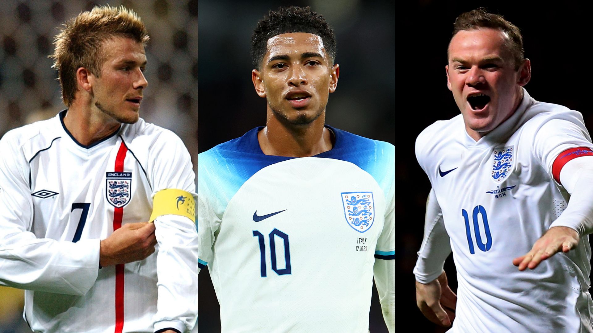 David Beckham Jude Bellingham Wayne Rooney