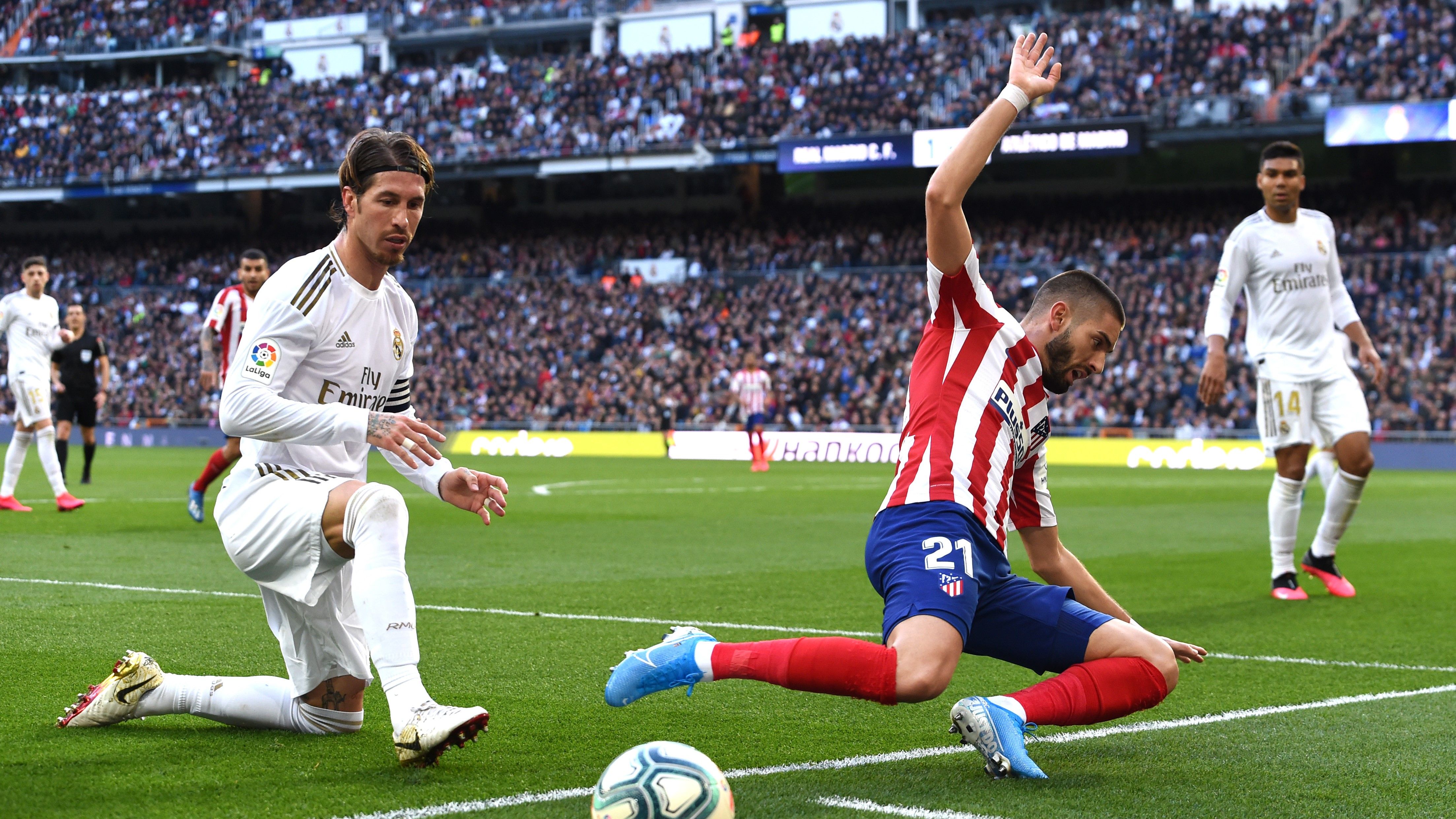 Sergio Ramos Yannick Carrasco Real Madrid Atletico LaLiga 01022020