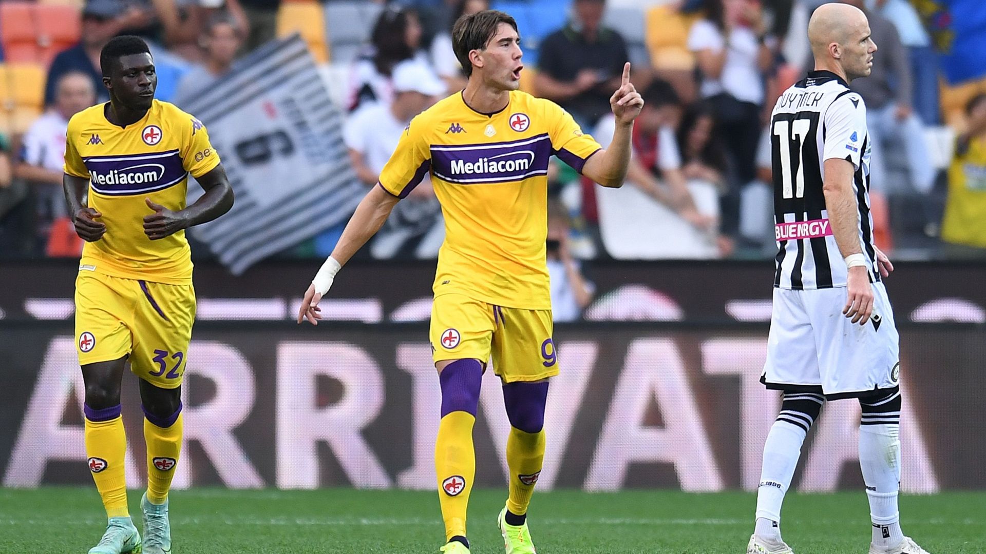 Vlahovic Udinese Fiorentina