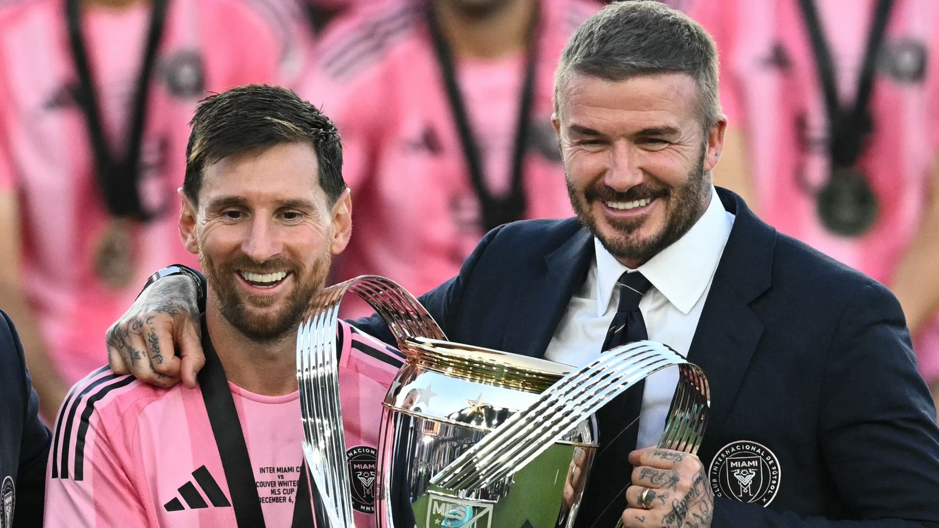 Lionel Messi David Beckham MLS Cup 2025 Inter Miami