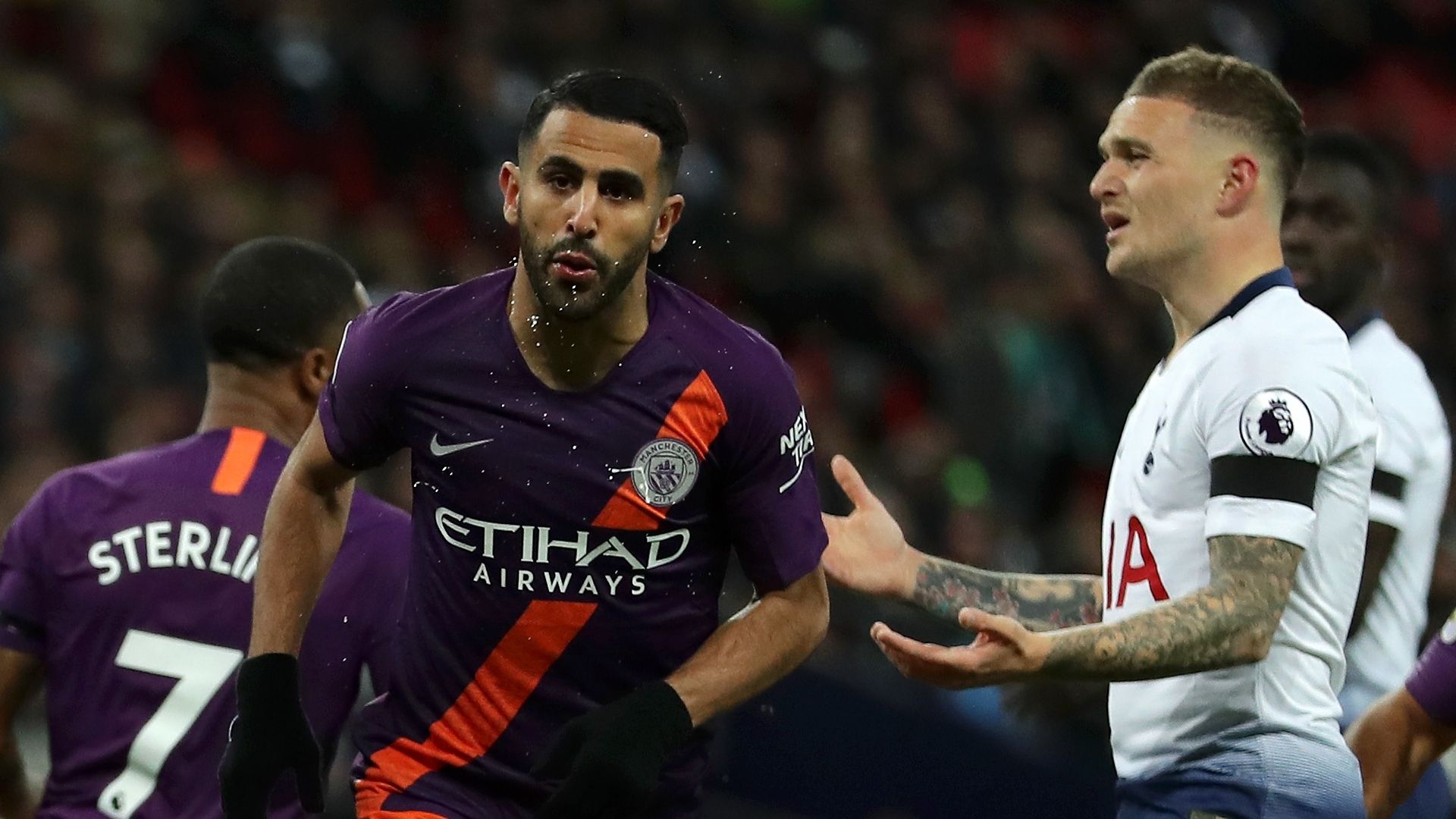 Riyad Mahrez, Kieran Trippier, Tottenham vs Man City