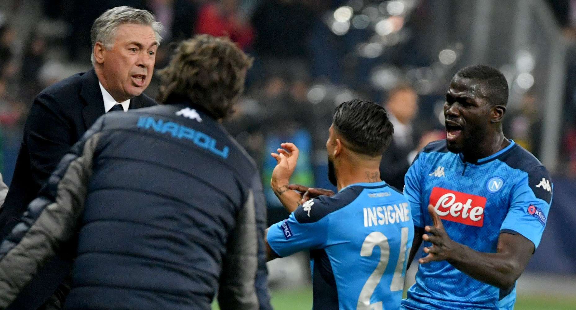 Carlo Ancelotti Lorenzo Insigne - Napoli