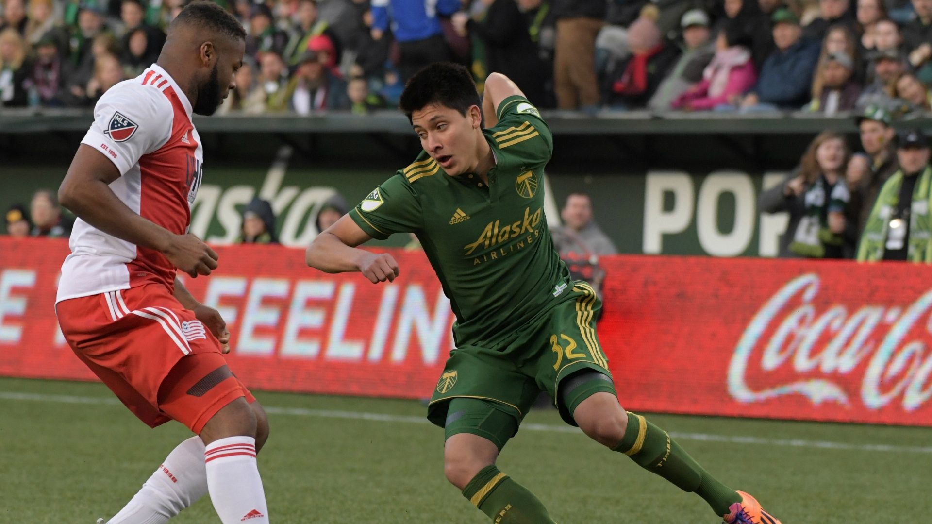 Marco Farfan Andrew Farrell Portland Timbers New England Revolution