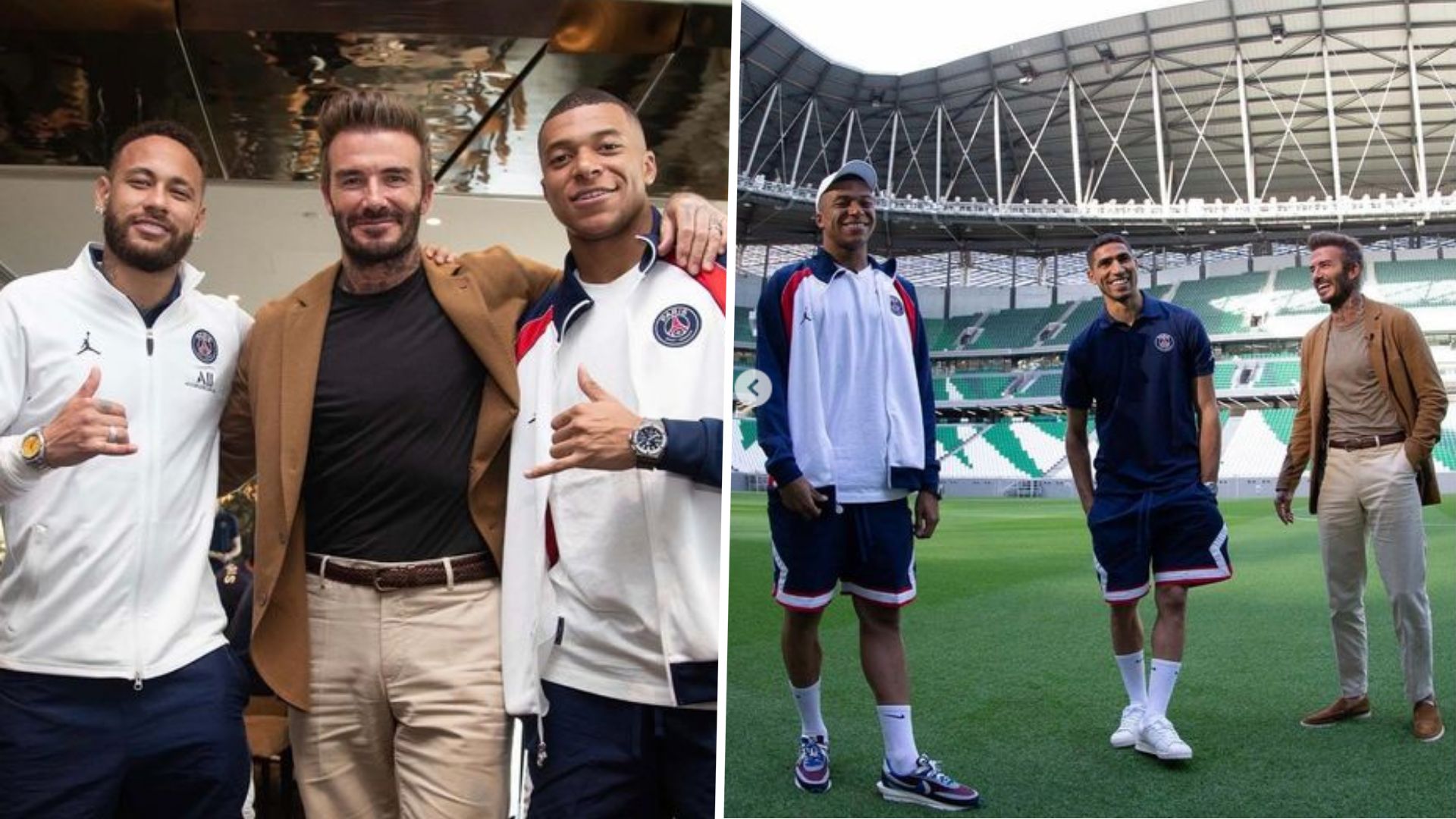 Mbappe Neymar Beckham Qatar