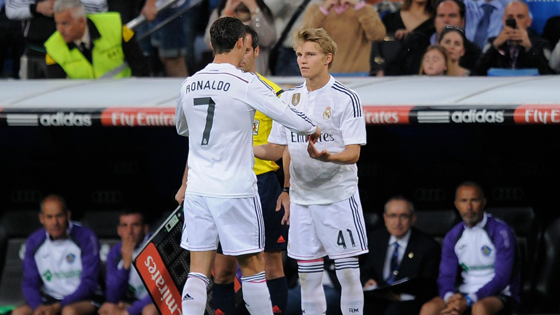 Cristiano Ronaldo Martin Odegaard Real Madrid Getafe La Liga 23052015