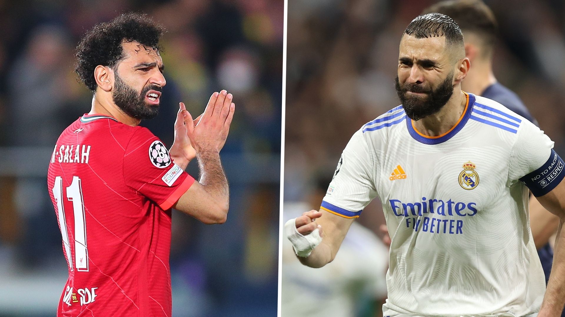 Mohamed Salah Karim Benzema Liverpool Real Madrid Champions League 2021-22 GFX