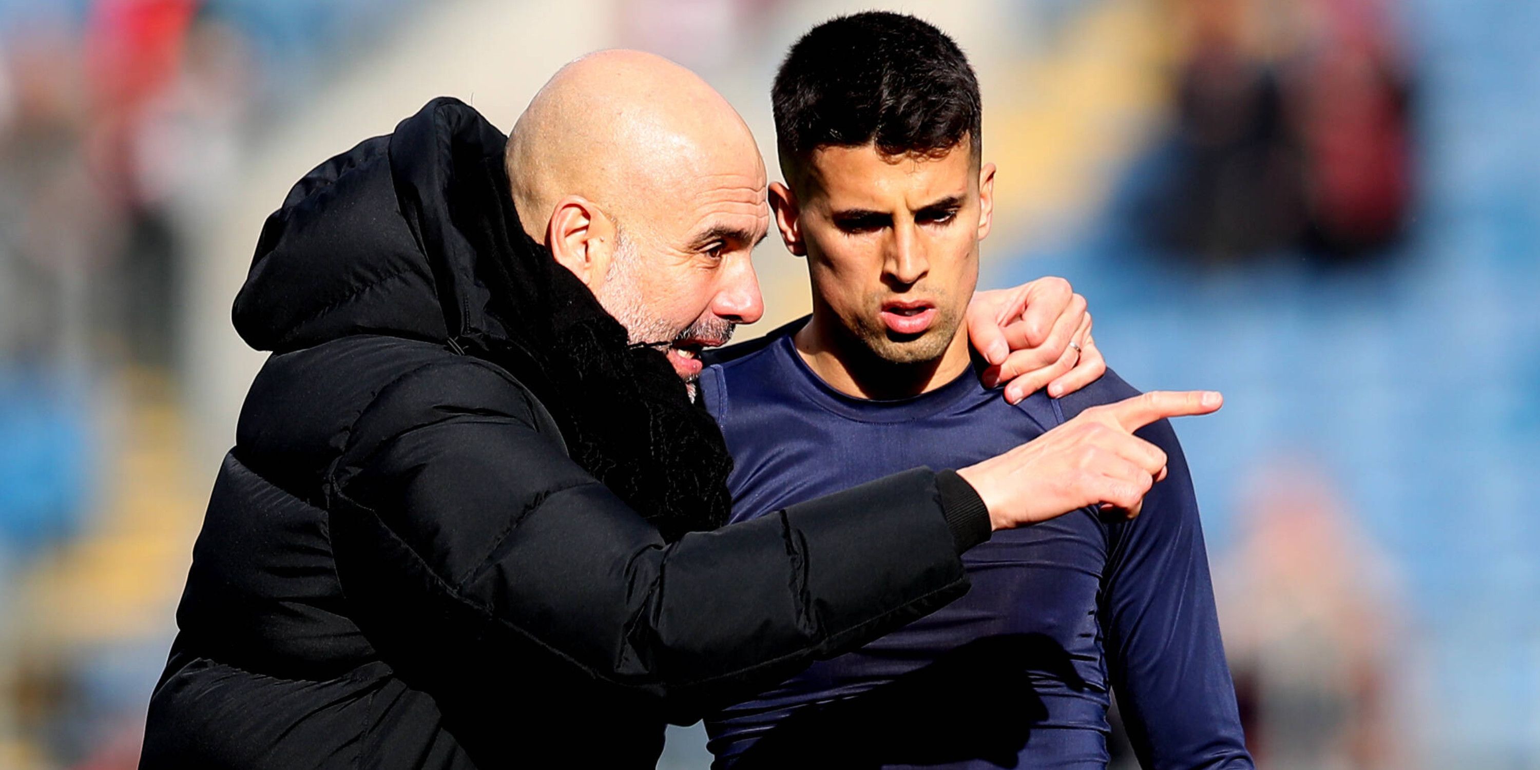 GERMANY ONLY: PEP GUARDIOLA JOAO CANCELO