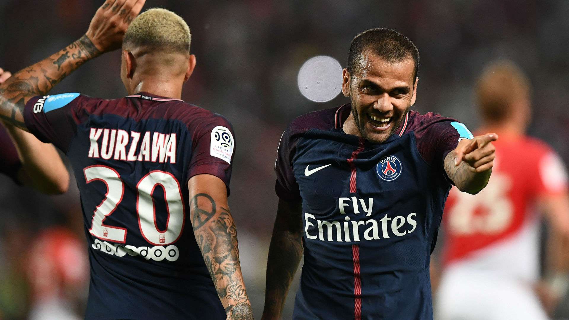 Daniel Alves Layvin Kurzawa Monaco PSG Trophee des Champions 29072017