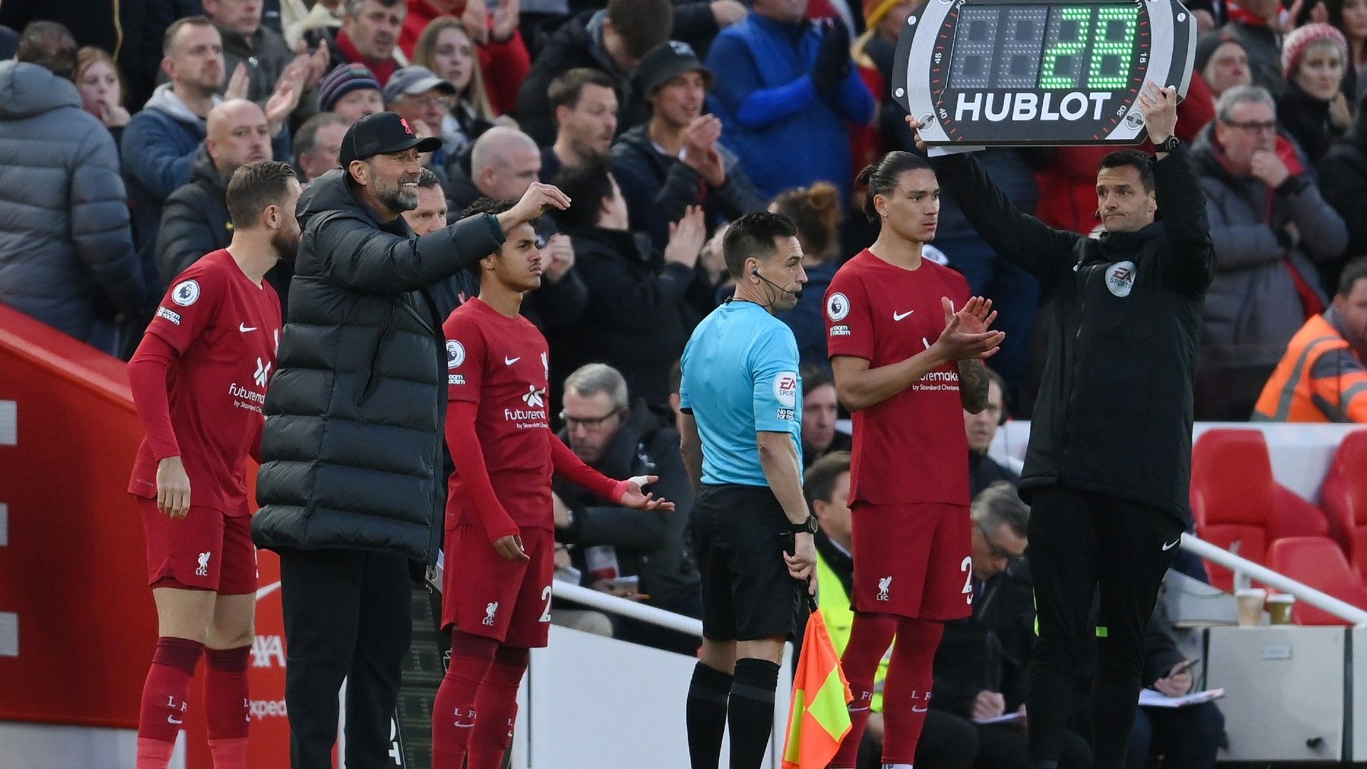 Liverpool subs 2022-23