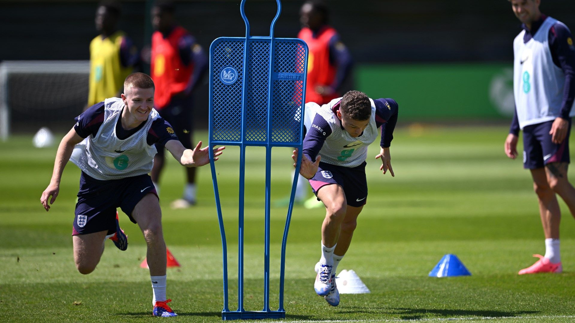 Adam Wharton England training 2024