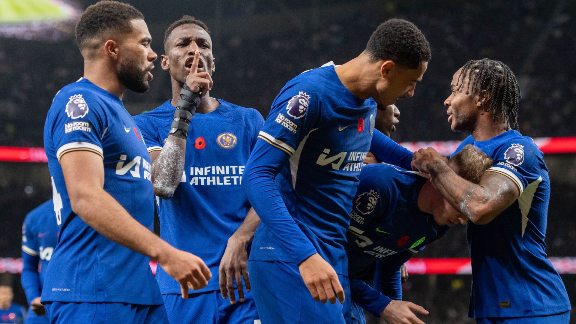 Chelsea goal 2023-24 Cole Palmer Raheem Sterling