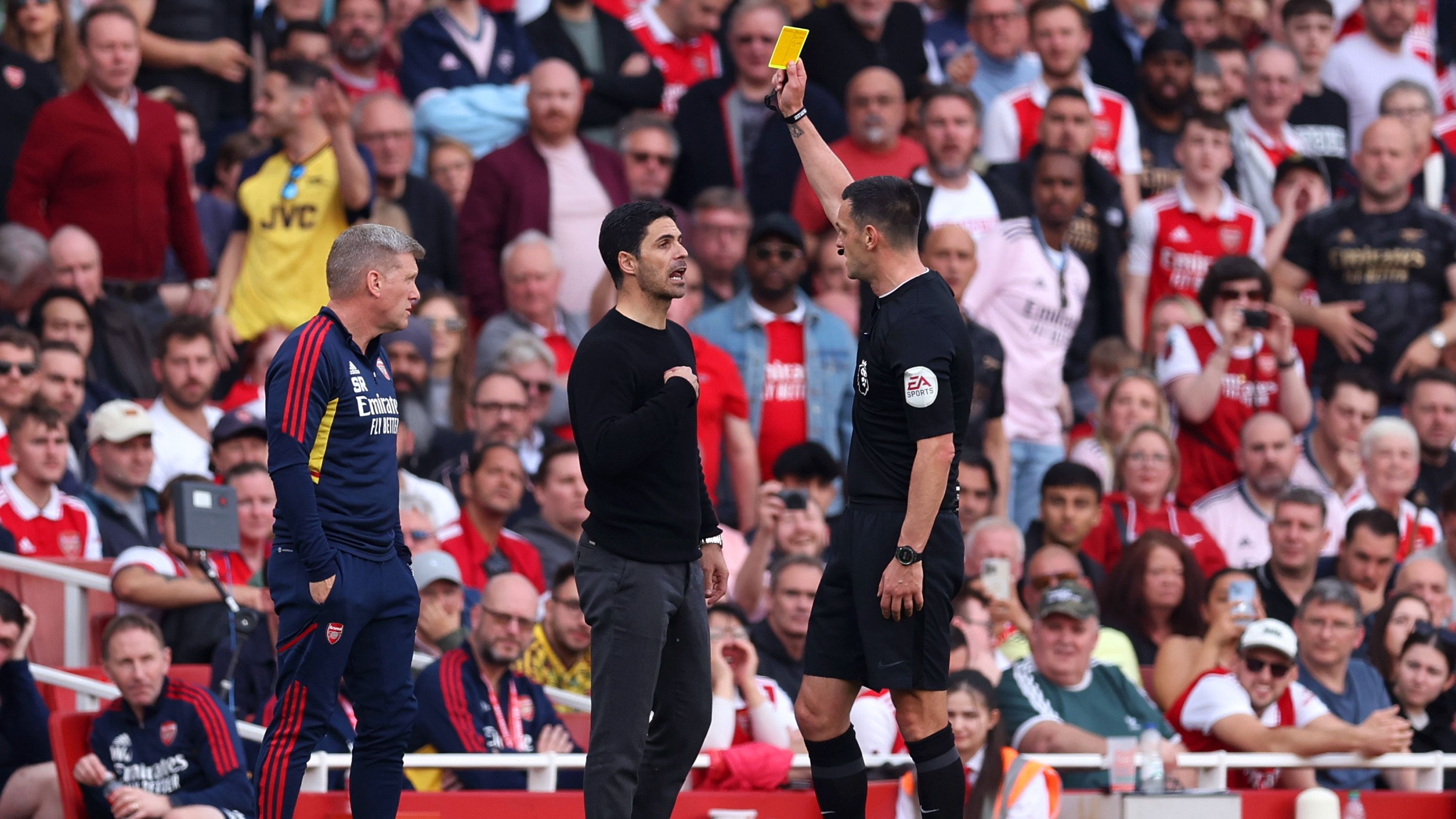 Mikel Arteta Yellow Card