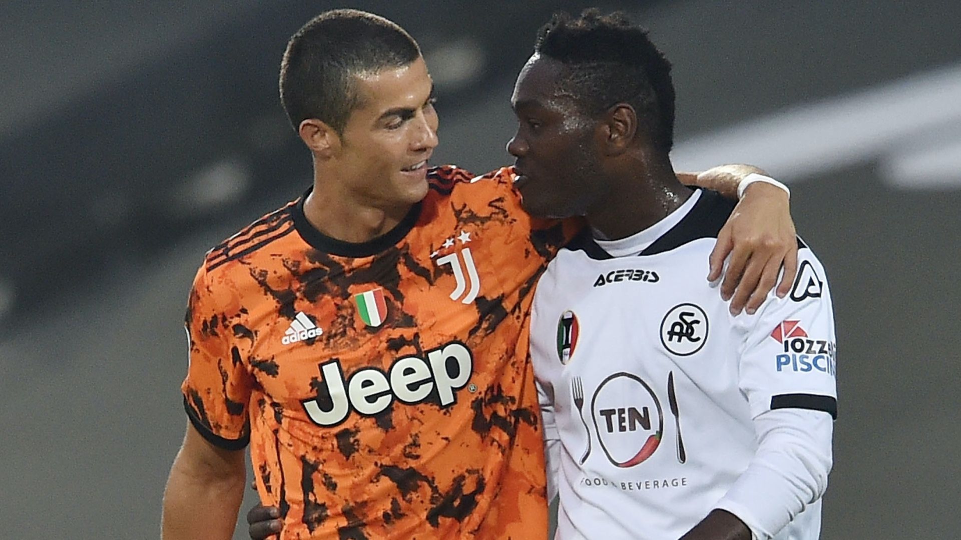 Cristiano Ronaldo Emmanuel Gyasi Spezia Juventus 2020-2021