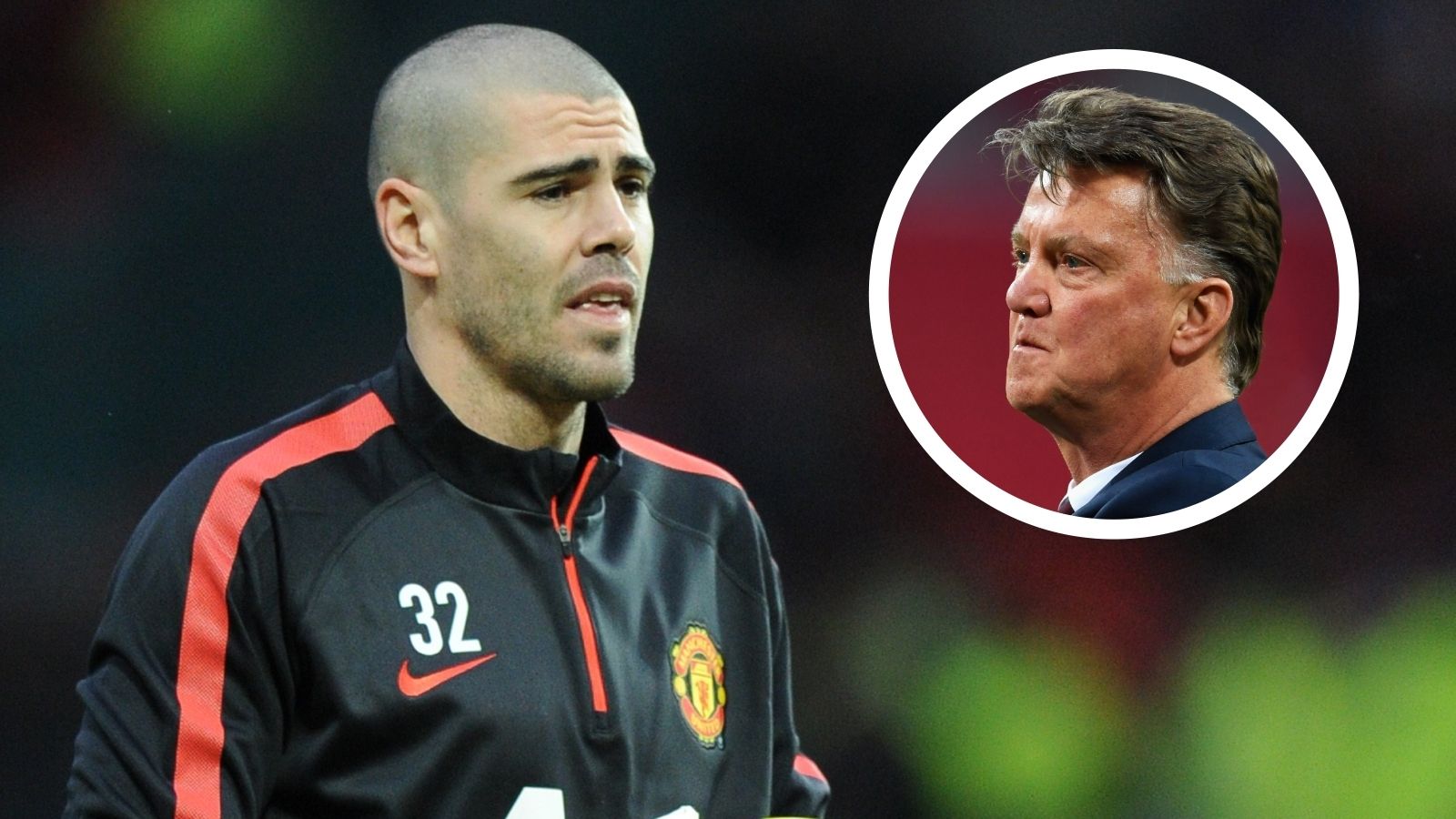 Victor Valdes Louis van Gaal Manchester United GFX