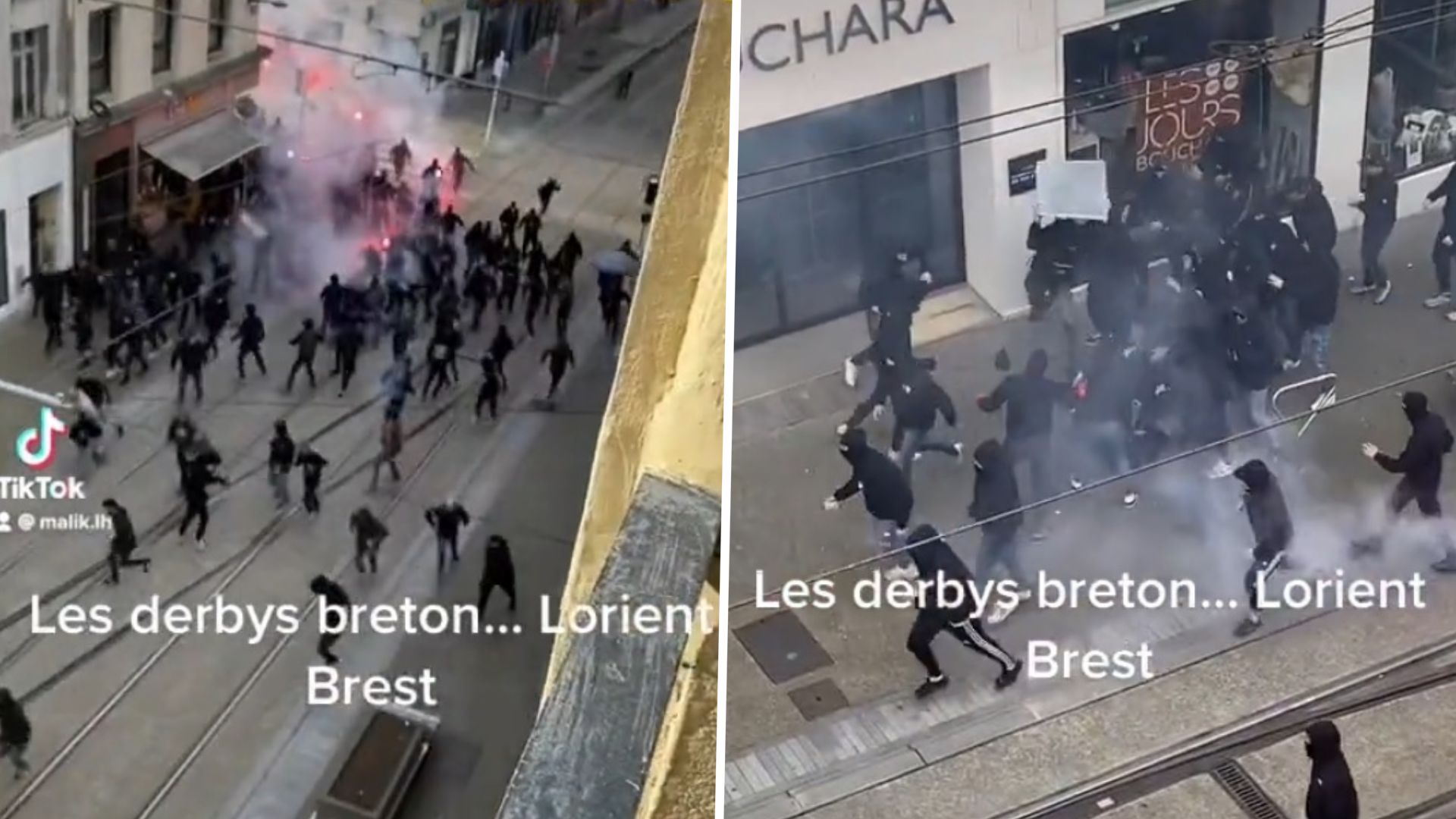 Brest Lorient bagarres affrontements supporters ultras