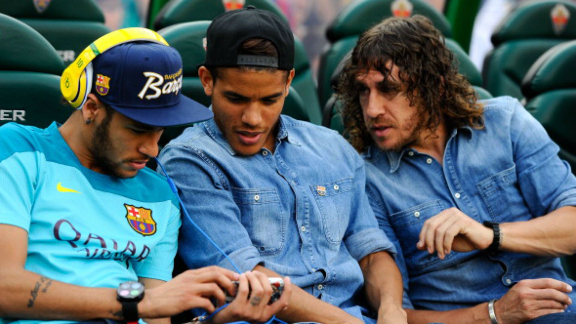 Neymar Jr. Jonathan Dos Santos Carles Puyol FC Barcelona