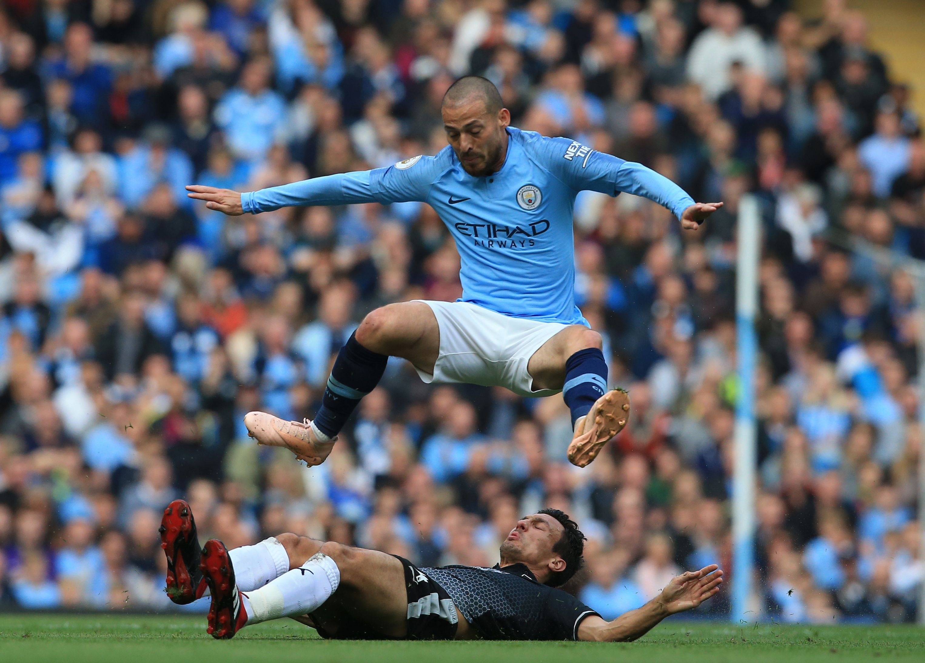 David Silva - Manchester City v Burnley