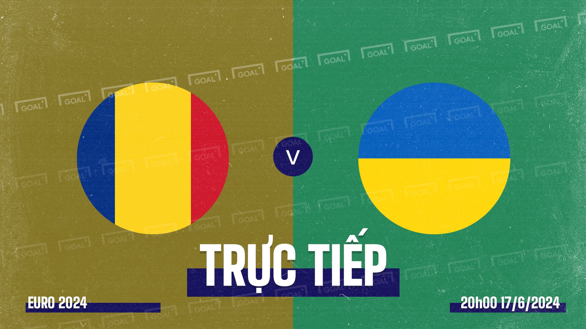 Romania vs Ukraine EURO 2024 GFX