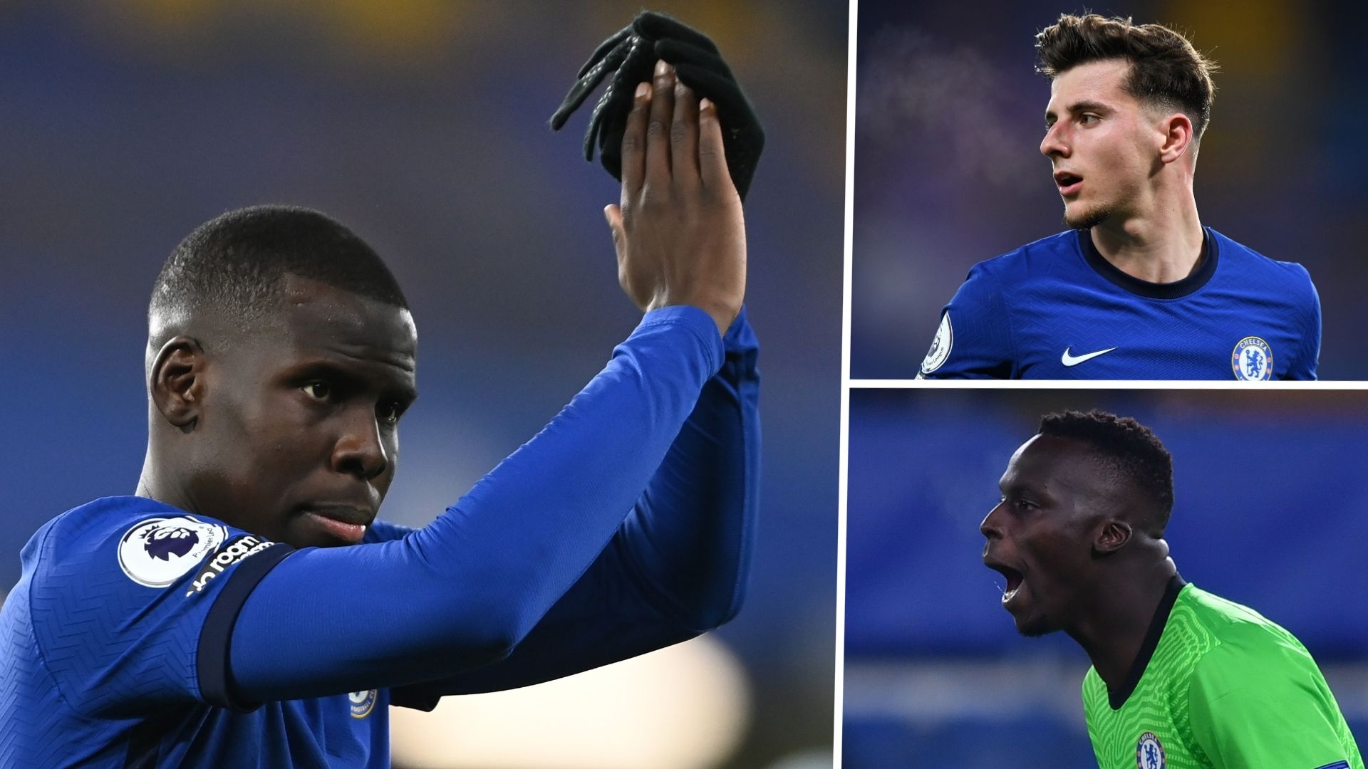 Kurt Zouma Edouard Mendy Mason Mount Chelsea