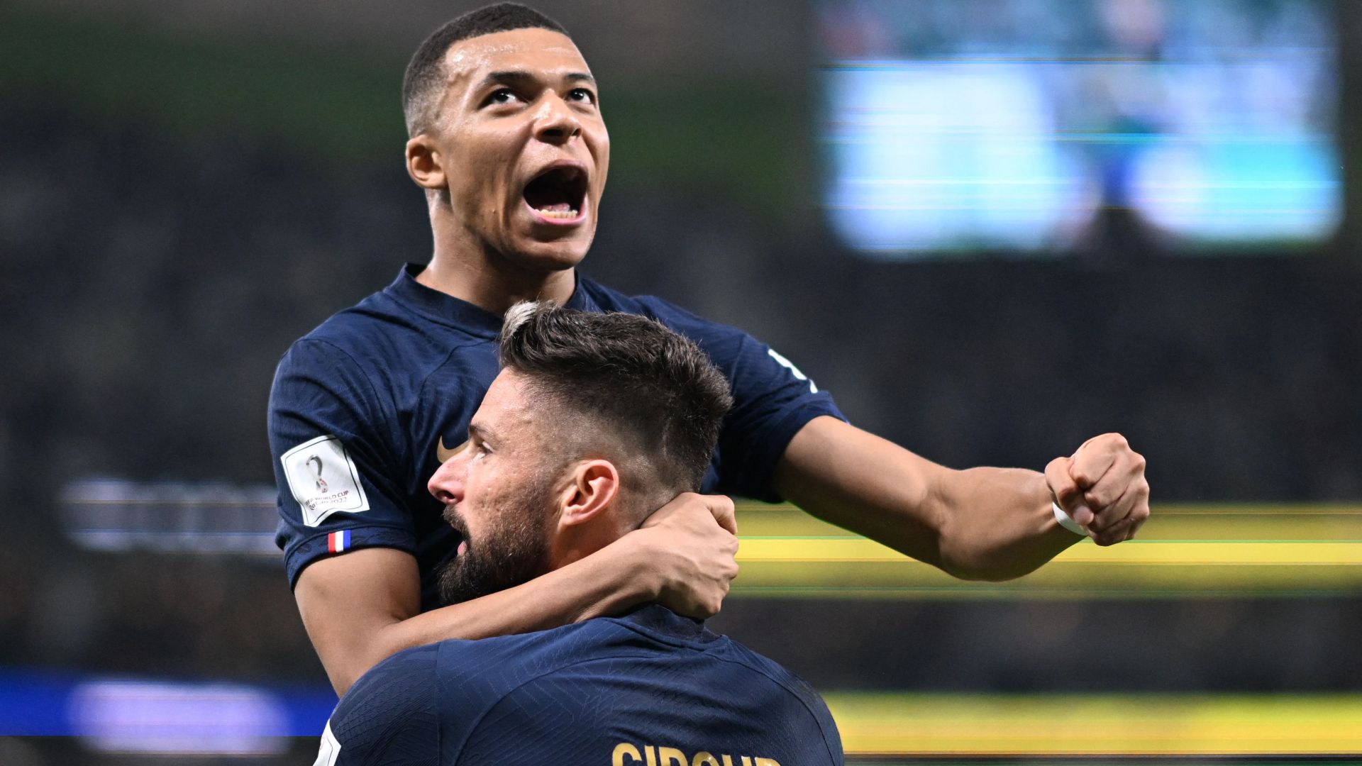 Olivier Giroud Kylian Mbappe France Poland World Cup