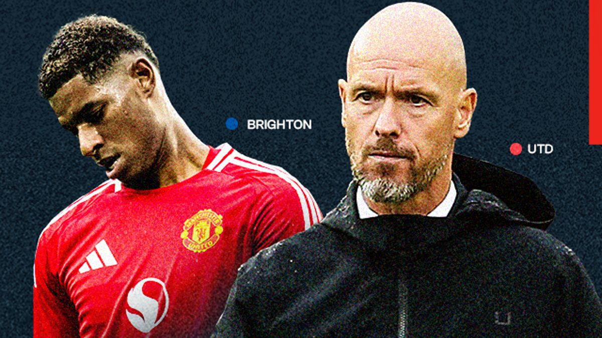 Erik ten Hag Marcus Rashford Man Utd HIC 2-3