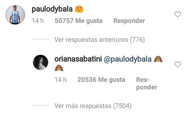 Paulo Dybala Oriana Sabatini