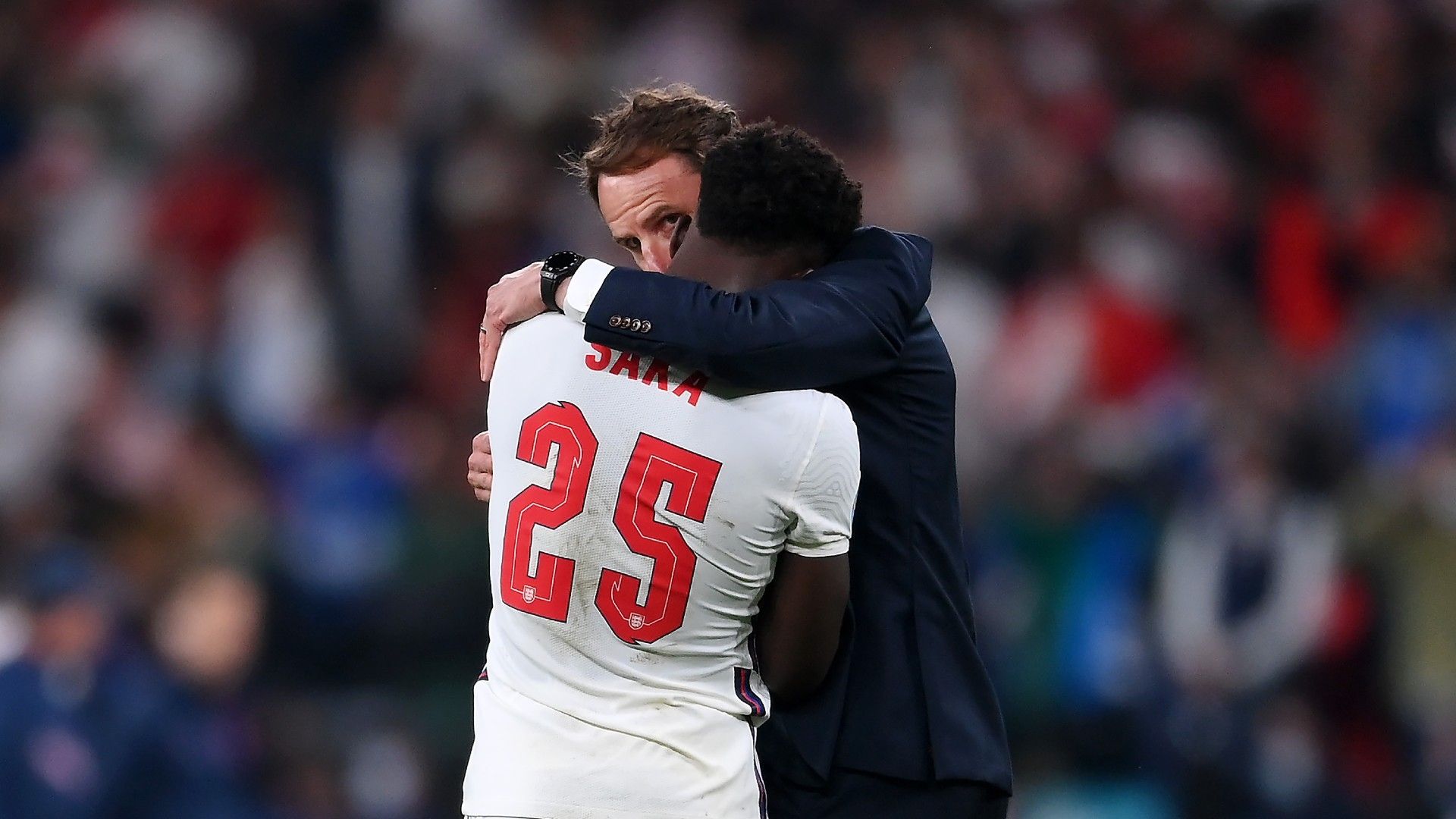 Bukayo Saka Gareth Southgate England Euro 2020