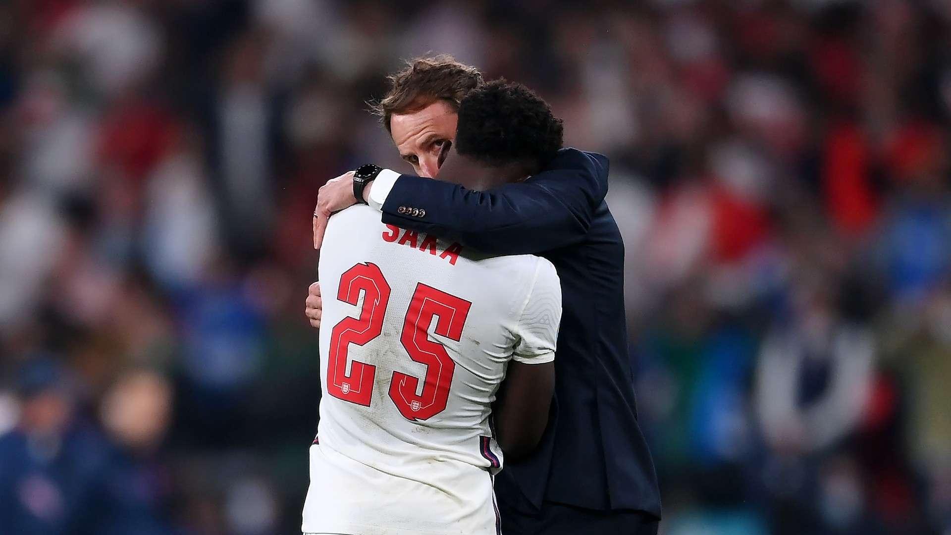 Bukayo Saka Gareth Southgate England Euro 2020