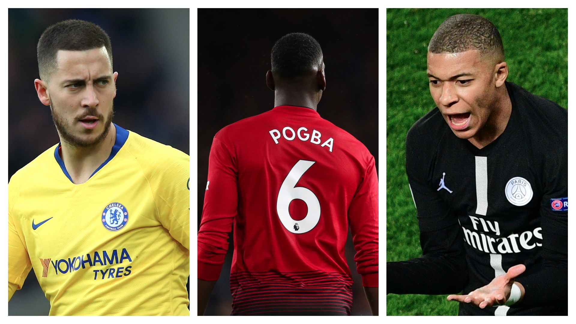 GFX Mbappe Pogba Hazard Real Madrid