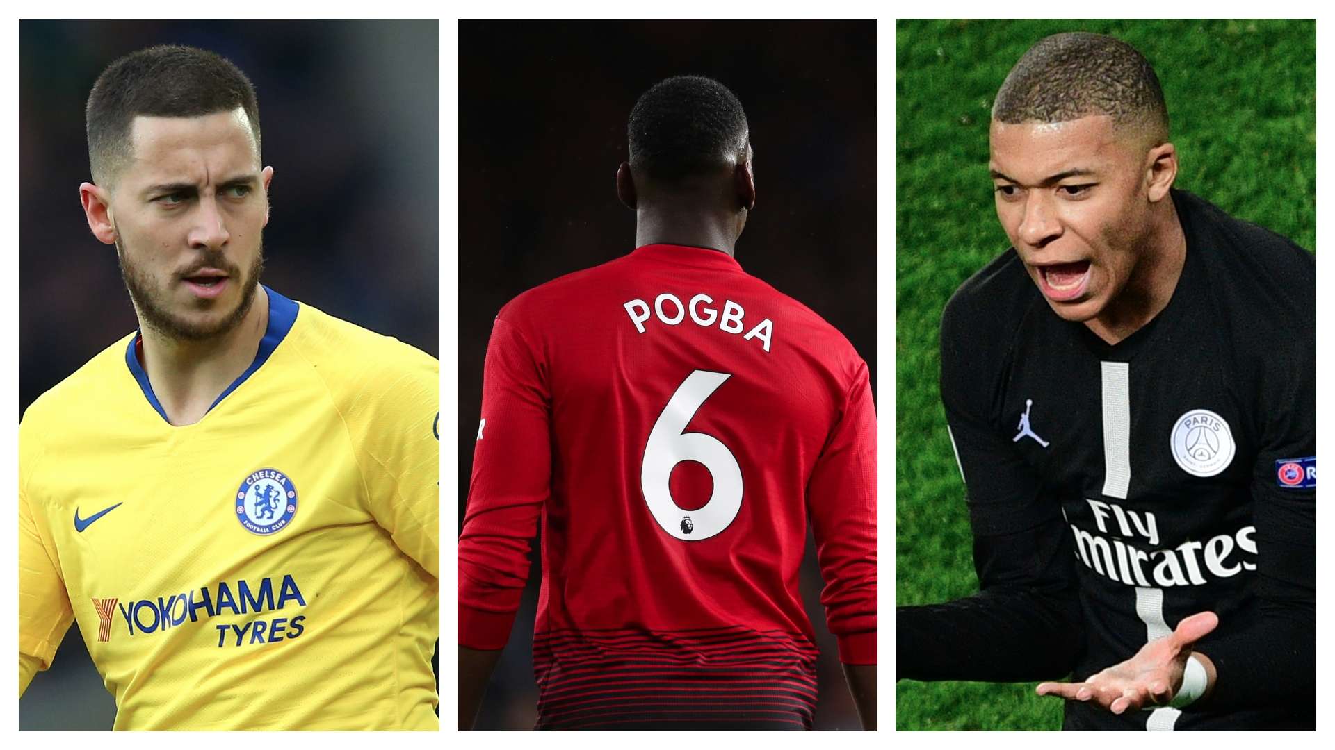 GFX Mbappe Pogba Hazard Real Madrid