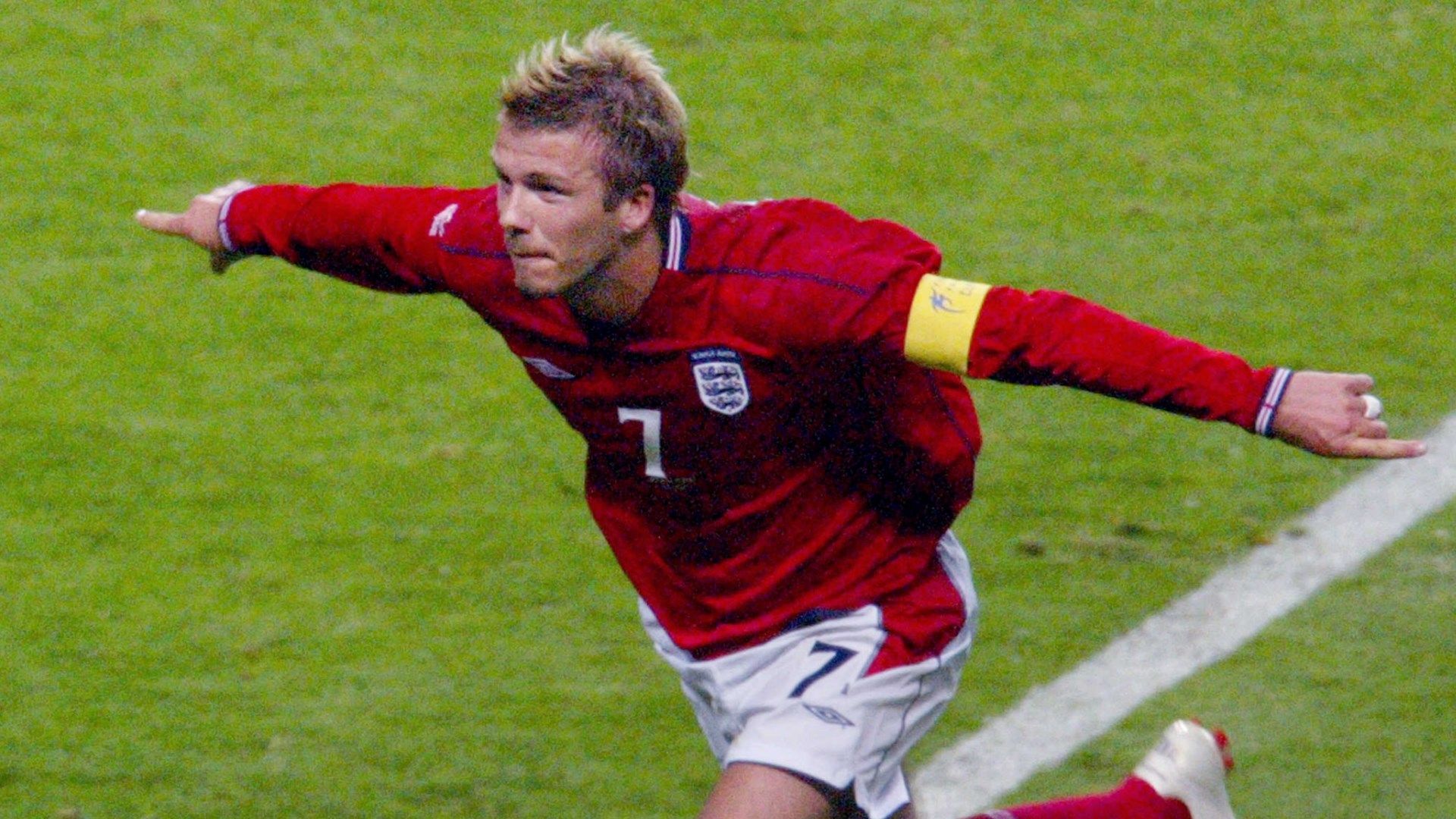 David Beckham England Argentina 2002
