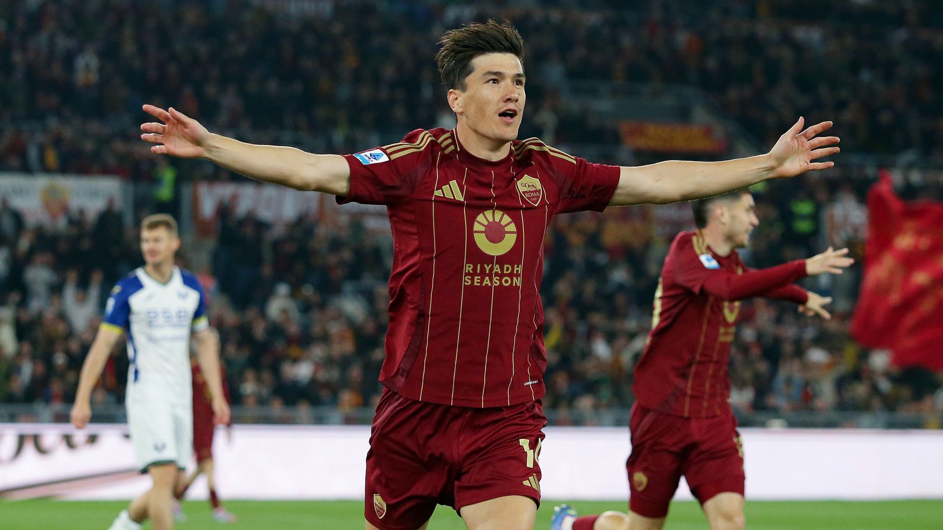 Eldor Shomurodov Roma Verona Serie A