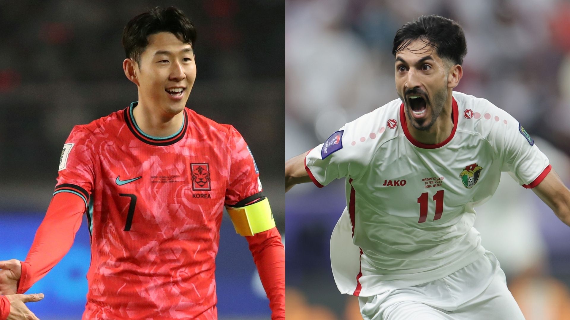 Son Heung Min South Korea Yazan Al-Naimat Jordan