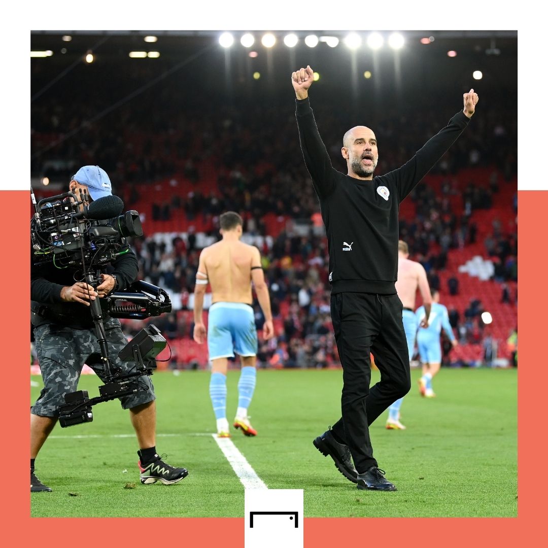 Pep Guardiola Manchester City Liverpool Premier League 2021-22 GFX