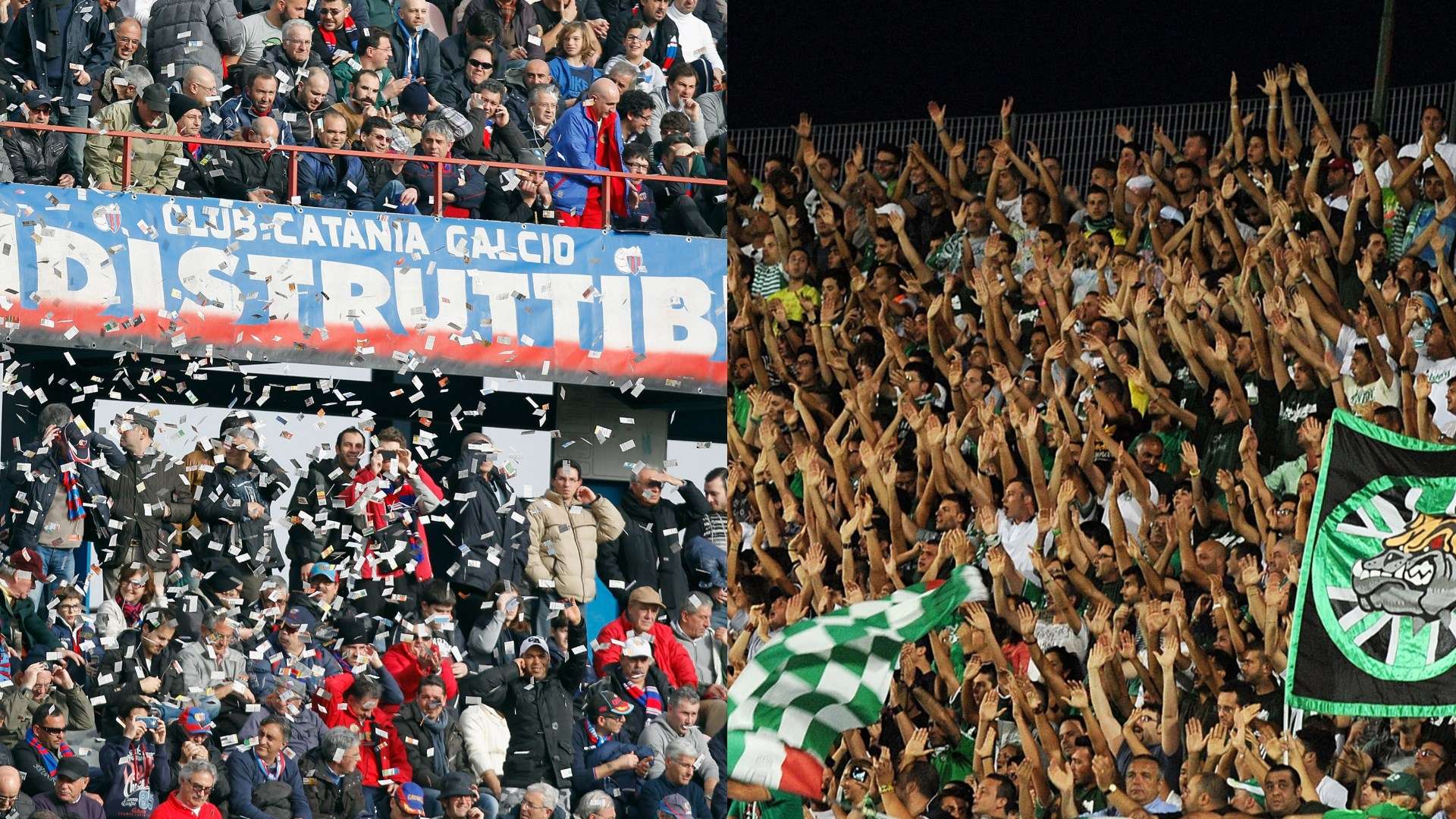 Catania fans Avellino fans