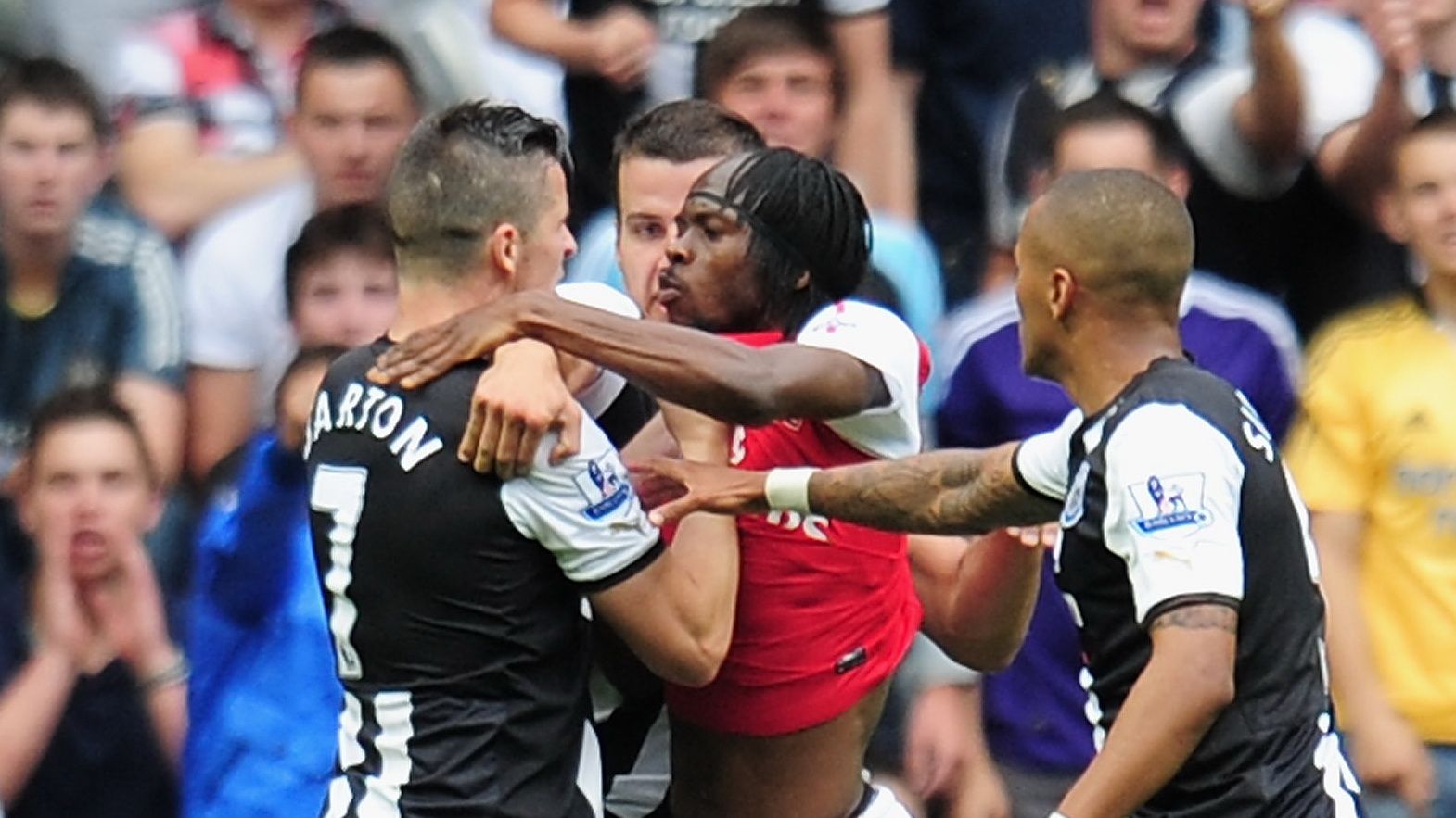 Joey Barton Newcastle Gervinho Arsenal
