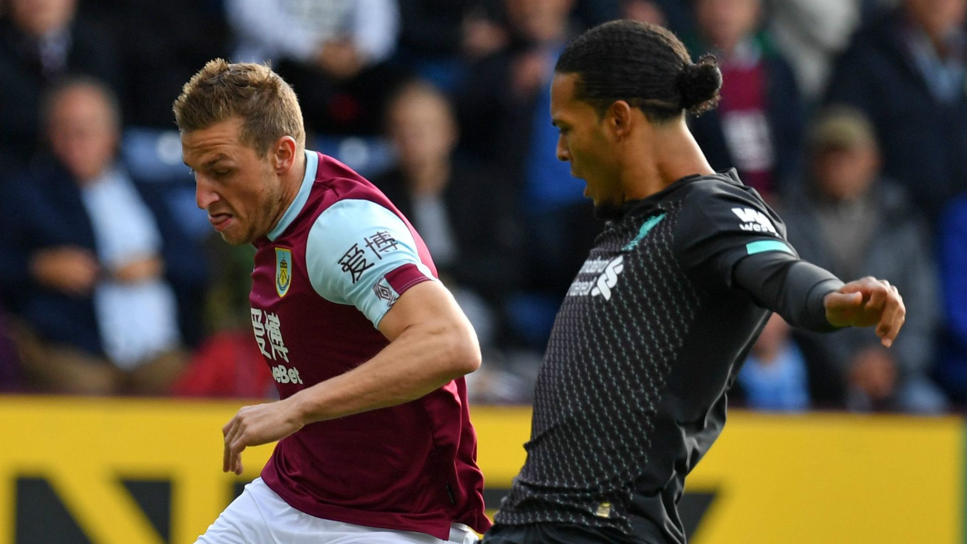 Chris Wood Virgil van Dijk Burnley Liverpool 2019-20