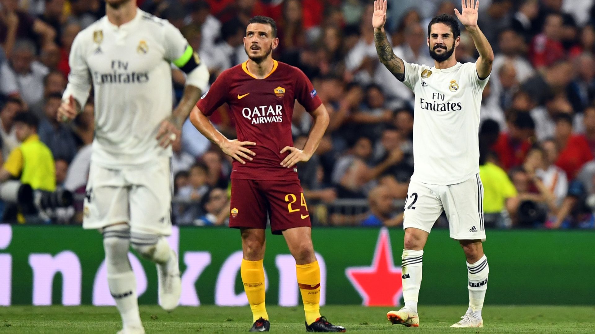 Florenzi Isco Real Madrid Roma Champions League