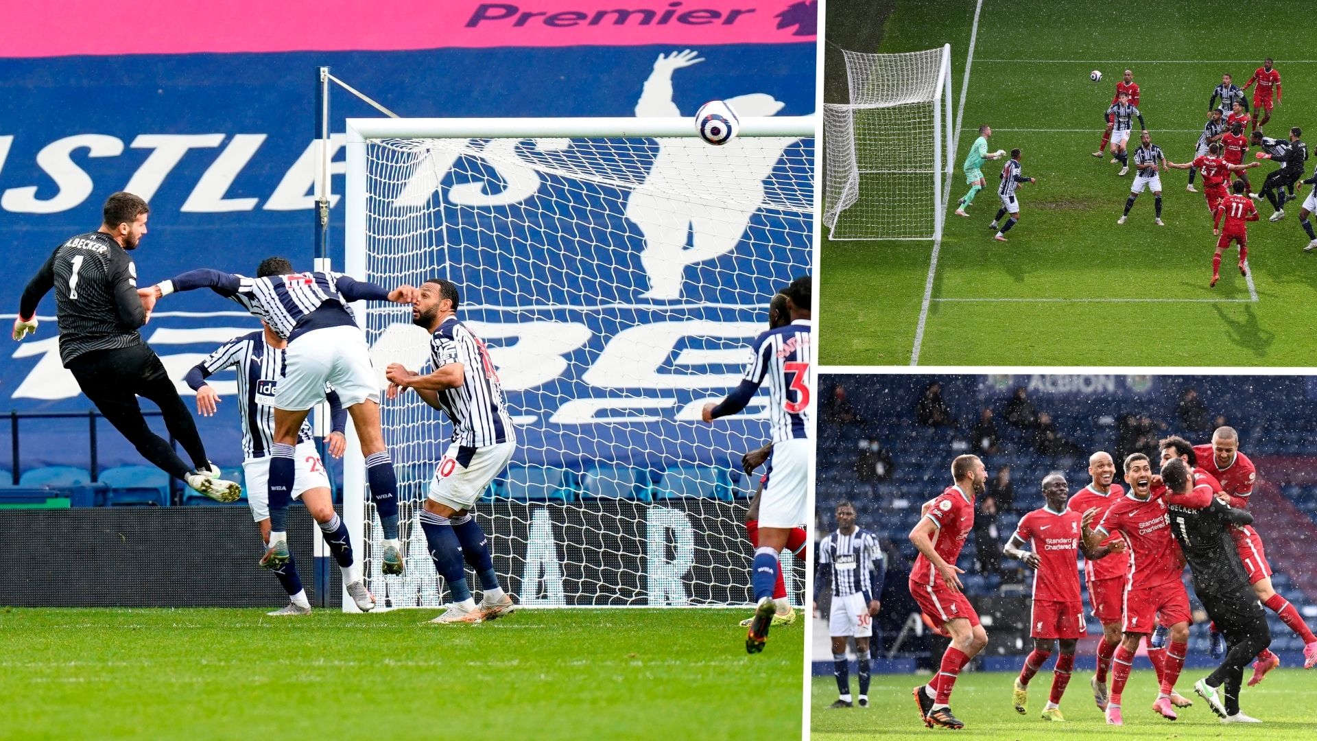 Alisson gol Liverpool - WBA