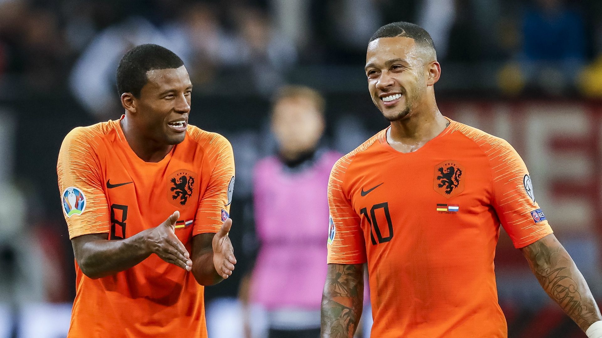 Georginio Wijnaldum, Memphis Depay, Netherlands, 09062019