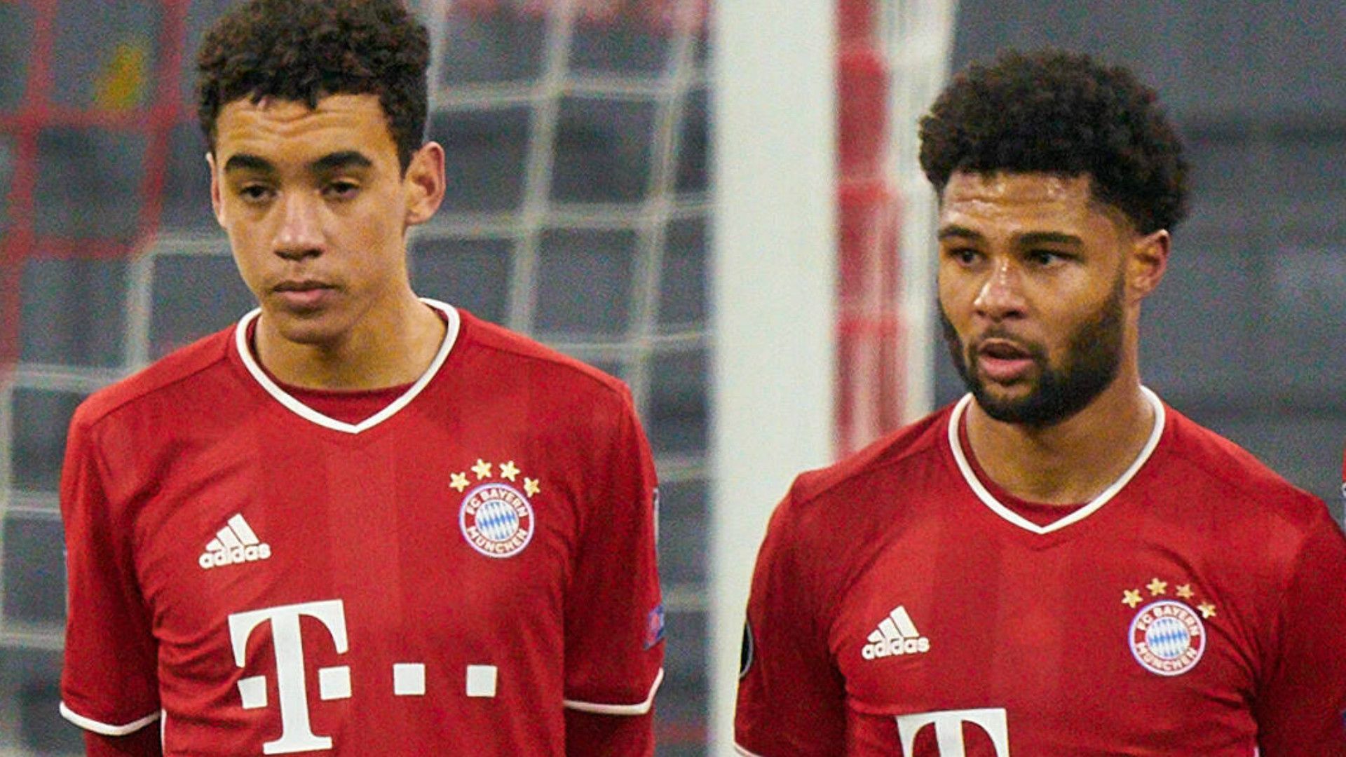 GERMANY ONLY: JAMAL MUSIALA SERGE GNABRY BAYERN MÜNCHEN