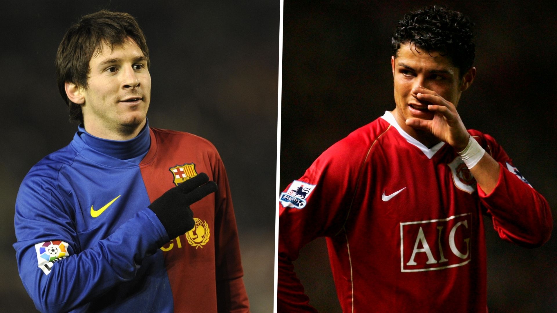 Messi Cristiano Ronaldo 22 years